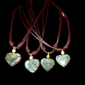 Mexican Jade necklace heart shape